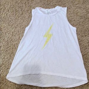white tank top with bolt